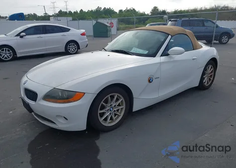2003 BMW Z4 2.5I from USA, damaged, VIN 4USBT33463LS47620